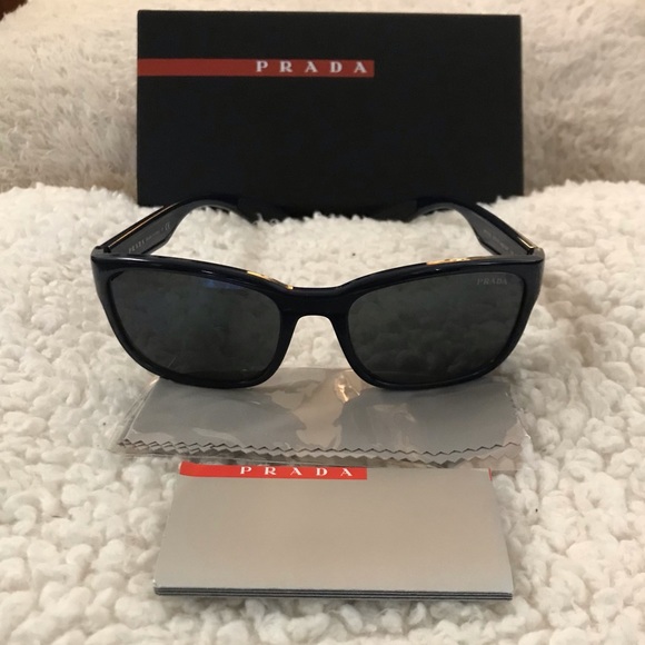 Authentic PRADA sunglasses for men NEW in case & gift set LUXURY BRAND GIFT - Picture 7 of 15